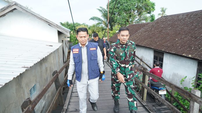 Jembatan Rusak di Pinggiran Banjarmasin Disorot, Wali Kota Yamin Siapkan Perbaikan Gandeng TNI Lewat TMMD