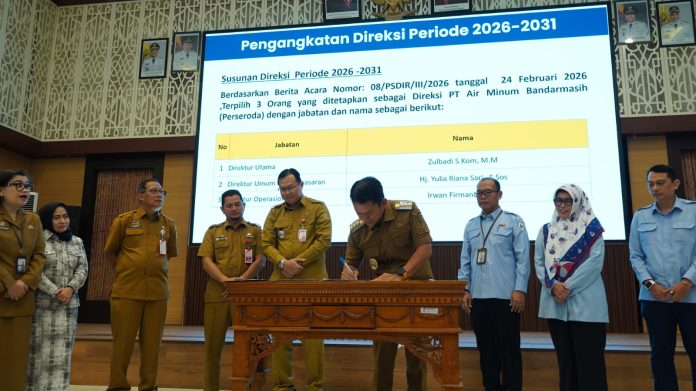 RUPS Tetapkan Tiga Direksi PAM Bandarmasih 2026–2031, Zulbadi Jadi Dirut