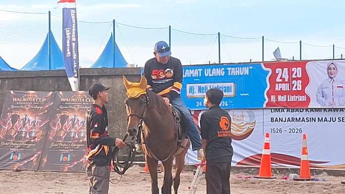 Wali Kota Cup Berkuda Perdana di Banjarmasin Diserbu Warga, 101 Peserta Siap Lahirkan Atlet Baru