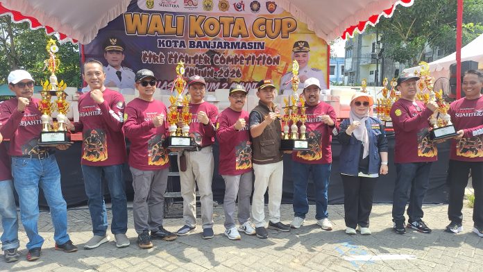 Lomba Ketangkasan Damkar HUT ke-107 di Lapangan Kamboja Banjarmasin, Wali Kota Muhammad Yamin Tekankan Kesiapsiagaan Kebakaran