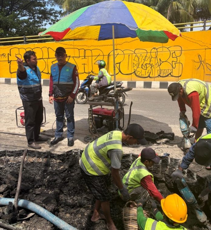 Perbaikan Pipa PAM Bandarmasih di Hasan Baseri, Air Mati Hingga 10 Jam di Alalak dan Sekitarnya
