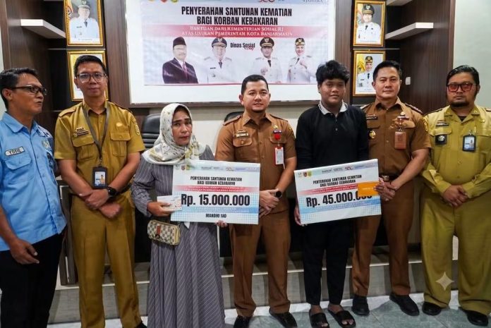 Setelah Penantian Sejak 2025, Ahli Waris Korban Kebakaran di Banjarmasin Terima Santunan Kemensos