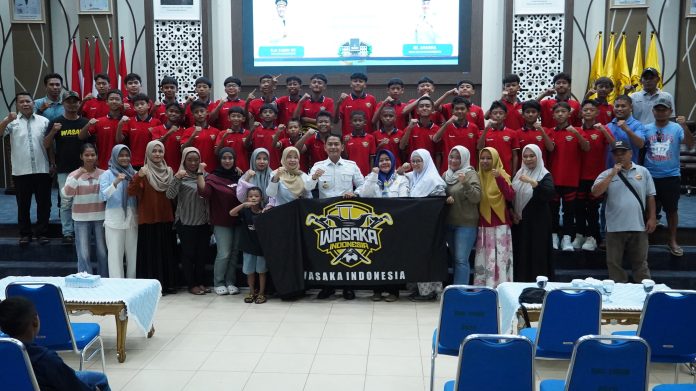 Bukan Sekadar Mengejar Juara, Wali Kota Yamin Bekali Wasaka Muda U13 Mental Bertanding di Piala Soeratin Nasional